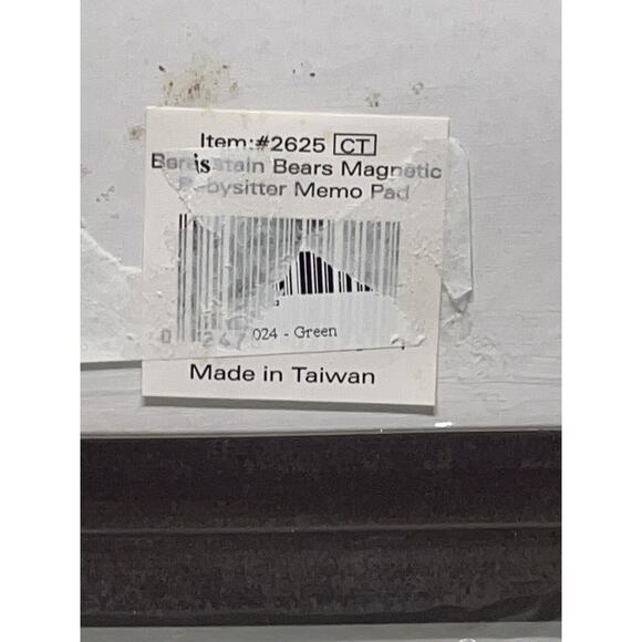 Vintage Berenstain Bears Magnetic Babysitter Memo Pad New Old Stock 1997 - Picture 5 of 5